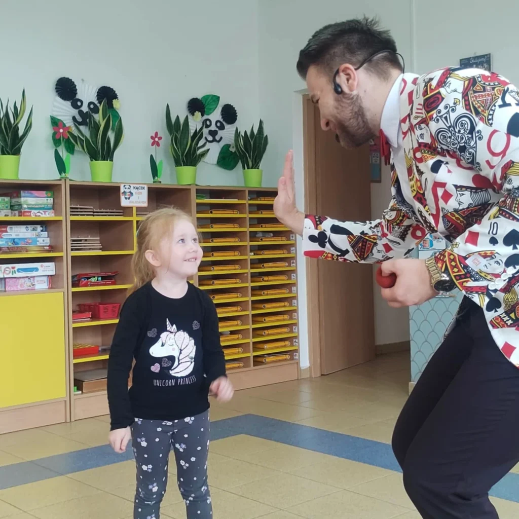 Magik Dawid i dziewczynka z publiczności